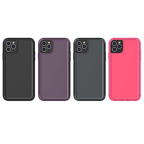 

Phone Case For Apple Back Cover iPhone 12 Pro Max 11 SE 2020 X XR XS Max 8 7 6 Shockproof Solid Color Silicone Silica Gel