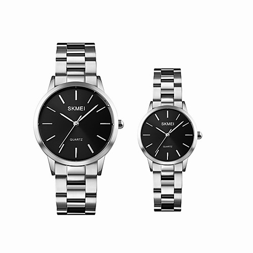 

SKMEI Couple's Steel Band Watches Analog Quartz Formal Style Modern Style Minimalist Water Resistant / Waterproof Shock Resistant Casual Watch / One Year / Stainless Steel