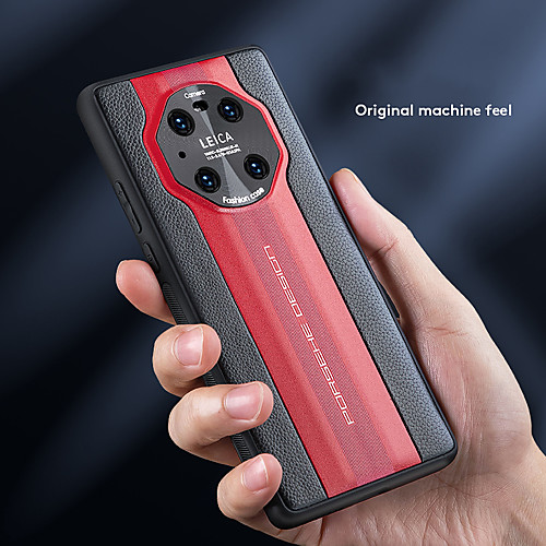 

Leather Phone Case For Huawei Mate 30 40 Pro P40 Pro Soft Protector Silicone Shockproof PU Leather Back Cover