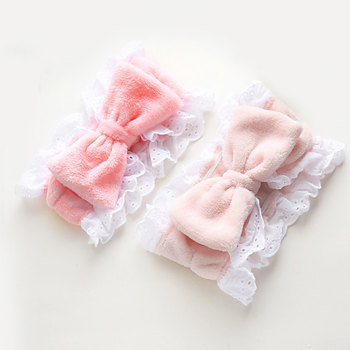 

Hairband Cute Bowknot Plush Hairband Facial Mask Headband