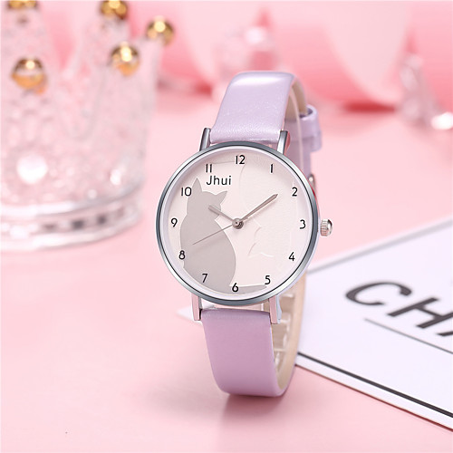 

Women's Quartz Watches Analog - Digital Quartz Stylish Cartoon Creative / PU Leather