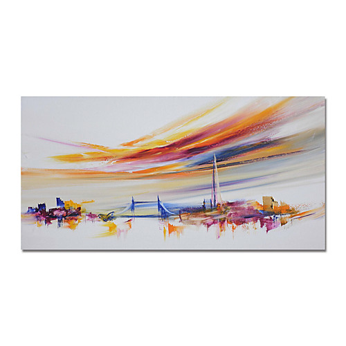 

Oil Painting Hand Painted Horizontal Abstract Animals Modern Stretched Canvas