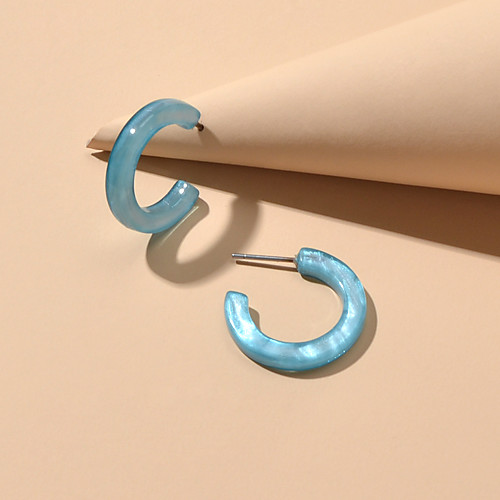 

Women's Stud Earrings Geometrical Fashion Trendy Earrings Jewelry Blue / Blushing Pink / Black For Date Festival