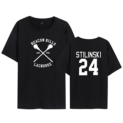 

Men's Unisex T shirt Hot Stamping Letter Plus Size Print Short Sleeve Daily Tops 100% Cotton Basic Casual White Black