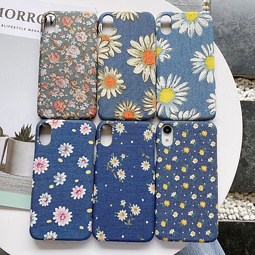 

Phone Case For Apple Back Cover iPhone 12 Pro Max 11 SE 2020 X XR XS Max 8 7 6 Shockproof Dustproof Flower / Floral Oxford Cloth PC