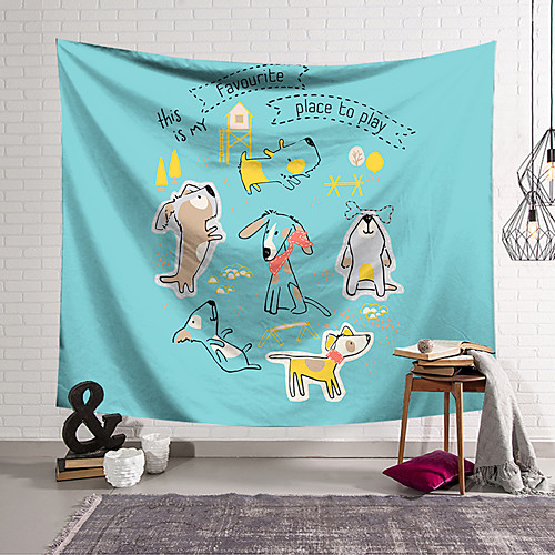 

Wall Tapestry Art Decor Blanket Curtain Hanging Home Bedroom Living Room Decoration Polyester Small Animal Sketch