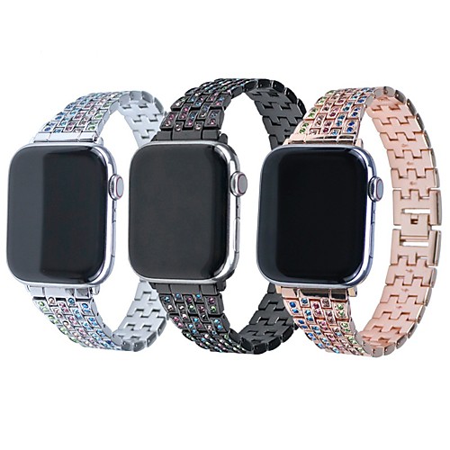 

Smart Watch Band for Apple iWatch Jewelry Design Zinc alloy Replacement Wrist Strap for Apple Watch Series SE / 6/5/4/3/2/1