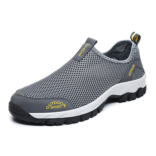 

Men's Trainers Athletic Shoes Casual Athletic Outdoor Upstream Shoes Mesh Breathable Non-slipping Wear Proof Black Blue Gray Fall Spring