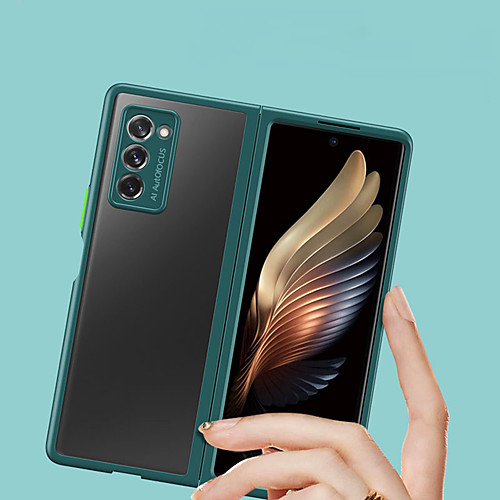 

Phone Case For Samsung Galaxy Back Cover Galaxy Z Fold 2 Transparent Translucent Transparent TPU