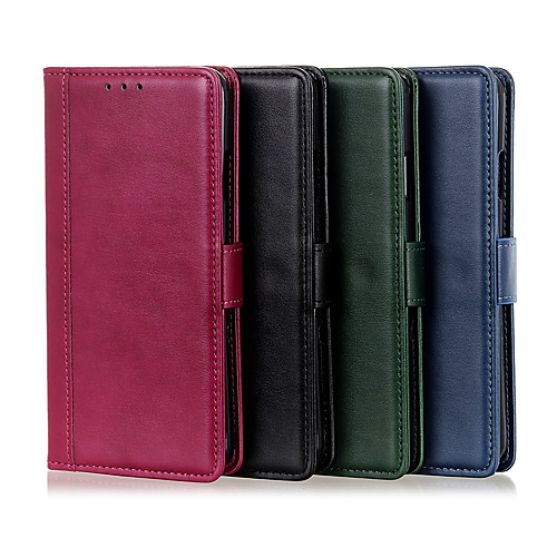 

Phone Case For Apple Full Body Case Leather Wallet Card iPhone 12 Pro Max 11 SE 2020 X XR XS Max 8 7 Wallet Card Holder Shockproof Solid Color PU Leather