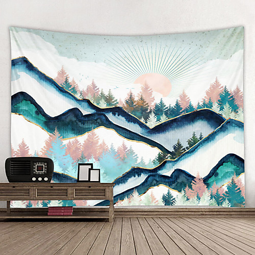 

Wall Tapestry Art Decor Blanket Curtain Hanging Home Bedroom Living Room Decoration and Modern and Landscape and Mountain