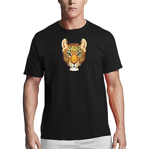 

Men's T shirt 3D Print 3D Animal 3D Print Short Sleeve Daily Tops Casual Fashion White Black Red