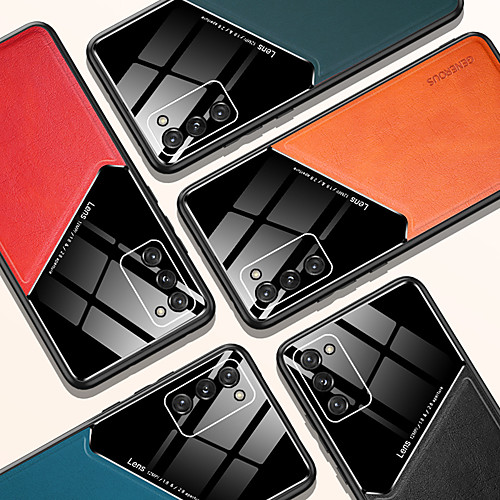 

Phone Case For Samsung Galaxy Back Cover Leather Note 20 Ultra Note 10 Galaxy Note10 Lite Note 20 Shockproof Solid Color PU Leather TPU