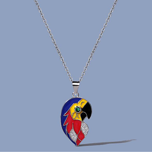 

Women's Clear AAA Cubic Zirconia Necklace Fancy Bird Brass Silver 50 cm Necklace Jewelry 1pc For Street Prom Festival