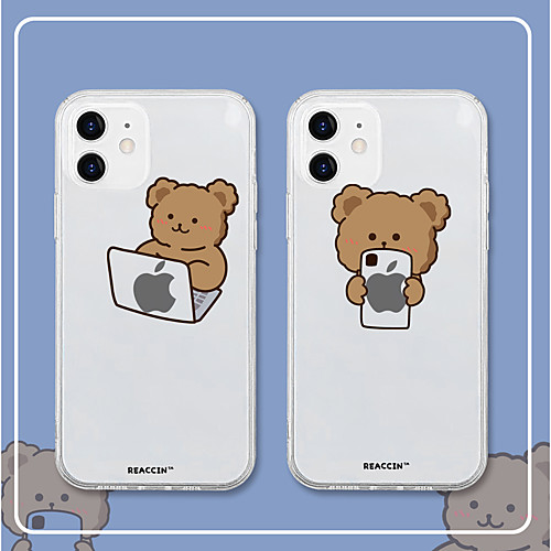 

Phone Case For Apple Back Cover iPhone 12 Pro Max 11 SE 2020 X XR XS Max 8 7 Shockproof Pattern Playing with Apple Logo TPU