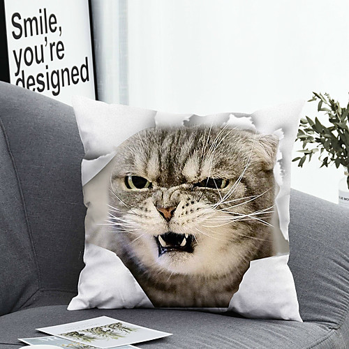 

1 pcs Polyester Pillow Cover Pillow Cover & Insert Simple Classic Square Zipper Polyester Traditional Classic