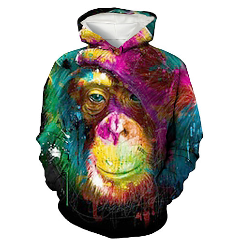 

Men's Pullover Hoodie Sweatshirt 3D Graphic Prints Print Hooded Daily Holiday 3D Print 3D Print Hoodies Sweatshirts Long Sleeve Rainbow