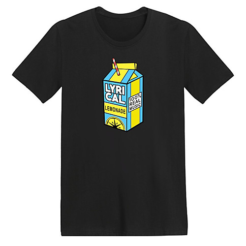 

Men's Unisex T shirt Shirt Hot Stamping Cartoon Lyrical Lemonade Plus Size Print Short Sleeve Daily Tops 100% Cotton Basic Casual Round Neck Sillver Gray BlackGreen Iron Gray / Summer