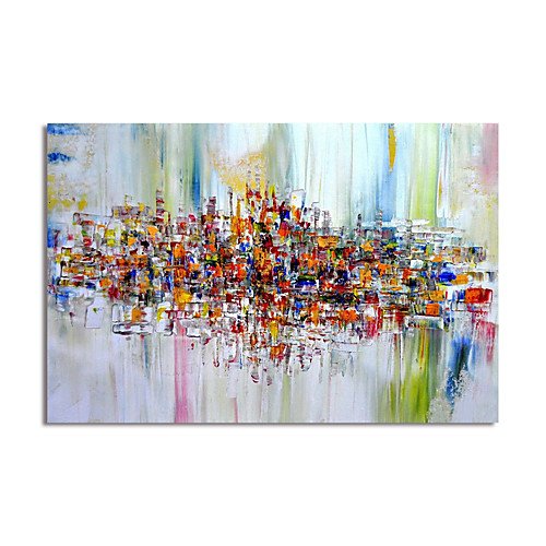 

Oil Painting Hand Painted Horizontal Abstract Modern Rolled Canvas (No Frame)