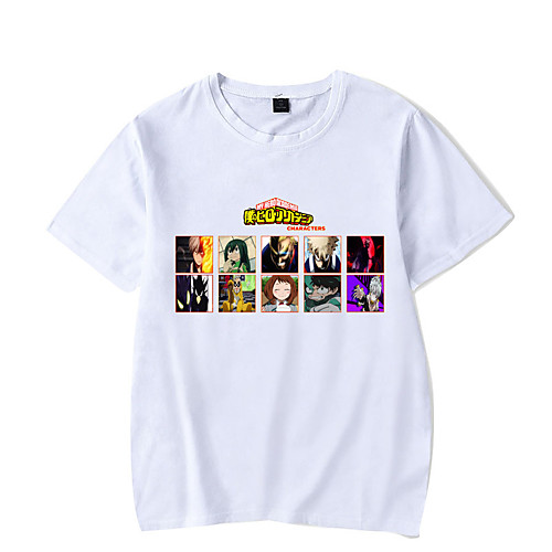 

Inspired by My Hero Academia / Boku No Hero Midoriya Izuku Cosplay Costume T-shirt Polyester / Cotton Blend Graphic Prints Printing Harajuku Graphic T-shirt For Women's / Men's
