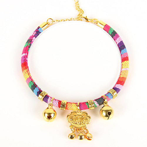 

Cat Collar Necklace Bells Adjustable Size Bow Tie Special Material Rainbow