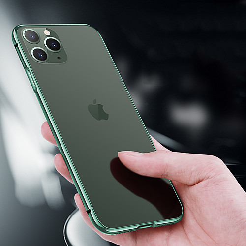 

Phone Case For Apple Bumper iPhone 12 Pro Max 11 SE 2020 X XR XS Max 8 7 Shockproof Solid Color Metal