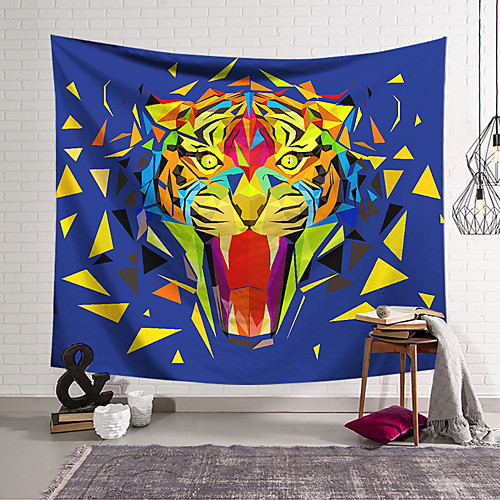 

Wall Tapestry Art Decor Blanket Curtain Hanging Home Bedroom Living Room Decoration Polyester Lion Color