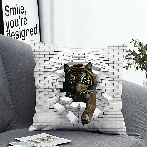 

1 pcs Polyester Pillow Cover Pillow Cover & Insert Simple Classic Square Zipper Polyester Traditional Classic