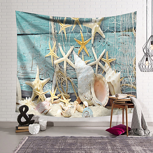 

Wall Tapestry Art Decor Blanket Curtain Hanging Home Bedroom Living Room Decoration Polyester Conch