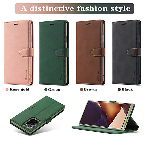 

Retro PU Leather Flip Case for Samsung Galaxy S21 Ultra S20 Plus Magnetic Closure Protective Cover with Card Slots Cash Pockets For Samsung Galaxy Note 20 Ultra M51 A71 Note 8 9 10 Plus