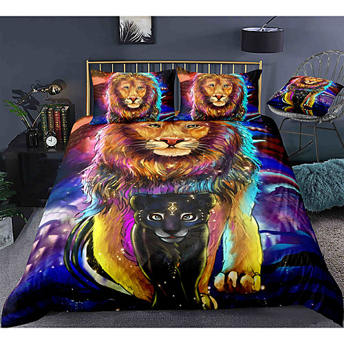 

3-Piece Duvet Cover Set Hotel Bedding Sets Comforter Cover with Soft Lightweight Microfiber, Include 1 Duvet Cover, 2 Pillowcases for Double/Queen/King(1 Pillowcase for Twin/Single)