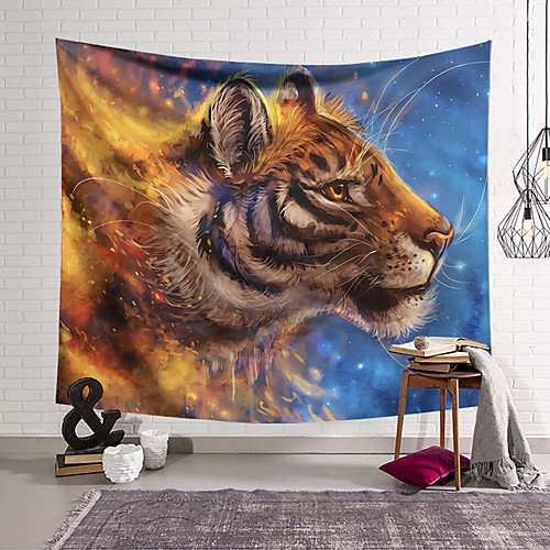 

Wall Tapestry Art Decor Blanket Curtain Hanging Home Bedroom Living Room Decoration Polyester Tiger