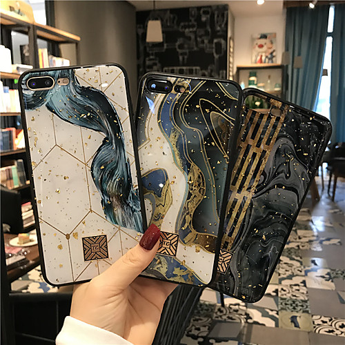 

Phone Case For Apple Back Cover iPhone 12 Pro Max 11 SE 2020 X XR XS Max 8 7 6 Shockproof Tile Glitter Shine TPU