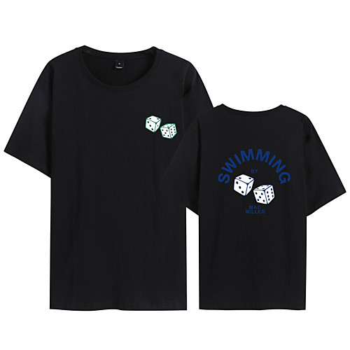 

Men's Unisex T shirt Hot Stamping Graphic Plus Size Print Short Sleeve Daily Tops 100% Cotton Basic Casual White Black Yellow