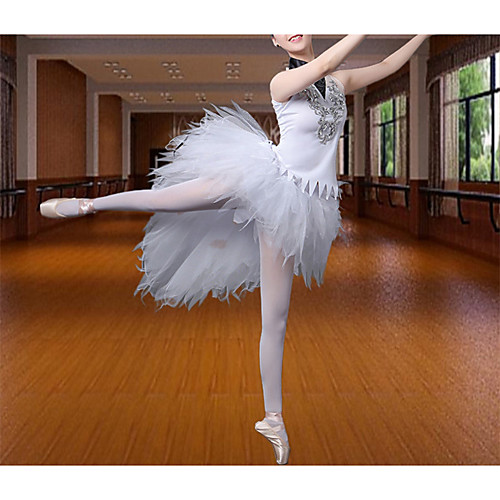 

Ballet Dress Appliques Solid Women's Training Performance Sleeveless Cotton Blend