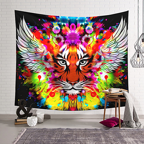 

Wall Tapestry Art Decor Blanket Curtain Hanging Home Bedroom Living Room Decoration Polyester Color Tiger