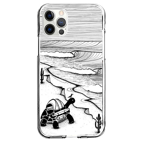 

Lines / Waves Nautical Phone Case For Apple iPhone 12 iPhone 11 iPhone 12 Pro Max Unique Design Protective Case Shockproof Pattern Back Cover TPU