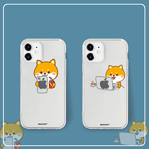 

Phone Case For Apple Back Cover iPhone 12 Pro Max 11 SE 2020 X XR XS Max 8 7 Shockproof Pattern Playing with Apple Logo TPU