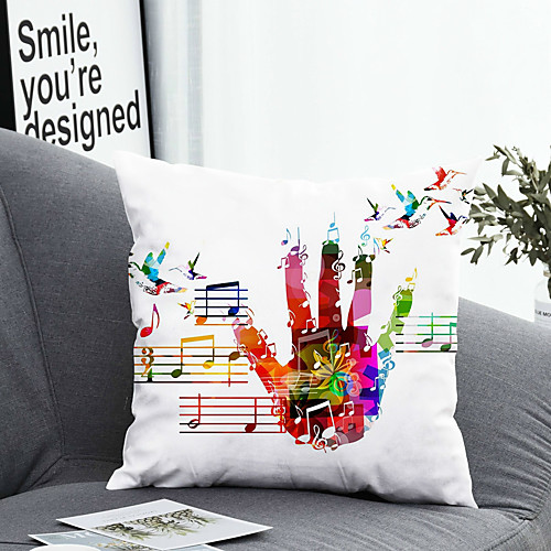 

1 pcs Polyester Pillow Cover Pillow Cover & Insert, 3D Simple Classic Square Zipper Polyester Traditional Classic