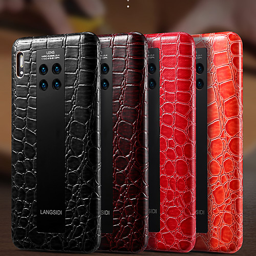 

Phone Case For Huawei Back Cover Leather HUAWEI P40 HUAWEI P40 Pro Mate 40 Mate 40 Pro Mate 30 Mate 30 Pro Shockproof Solid Color PU Leather