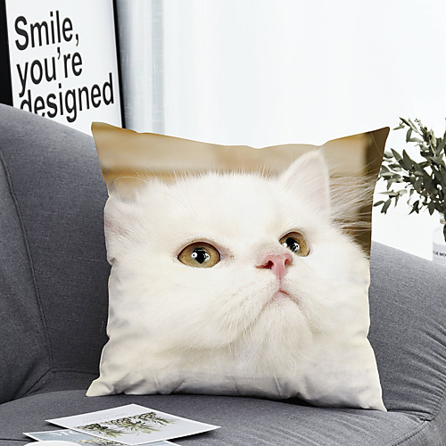 

1 pcs Polyester Pillow Cover Pillow Cover & Insert Simple Classic Square Zipper Polyester Traditional Classic