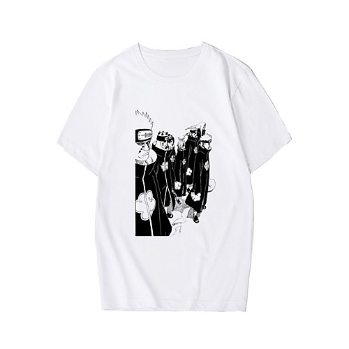 

Inspired by Naruto Akatsuki Uchiha Itachi Cosplay Costume T-shirt Polyester / Cotton Blend Graphic Prints Printing Harajuku Graphic T-shirt For Women's / Men's