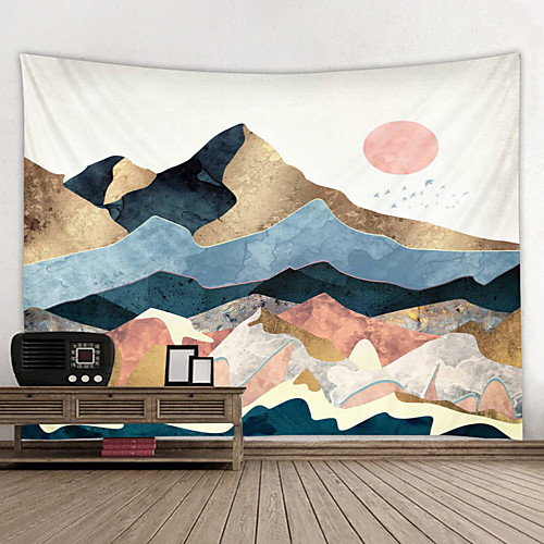 

Wall Tapestry Art Decor Blanket Curtain Hanging Home Bedroom Living Room Decoration and Modern and Landscape and Mountain