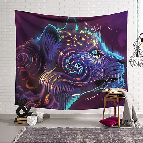 

Wall Tapestry Art Decor Blanket Curtain Hanging Home Bedroom Living Room Decoration Polyester Colorful Animals
