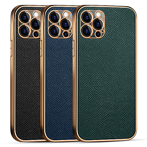 

Real Leather Case For iPhone 12 11 Pro Max Shockproof Camera Lens Protection Solid Colore Back Cover Coque For iPhone XS Max XR X 7 8 PLUS SE2020