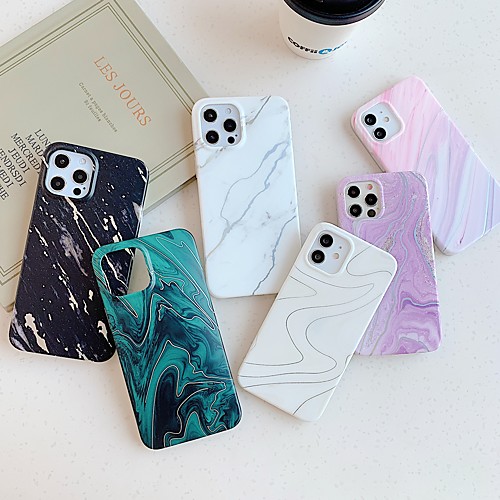 

Phone Case For Apple Back Cover iPhone 12 Pro Max 11 SE 2020 X XR XS Max 8 7 6 Shockproof Dustproof Marble TPU