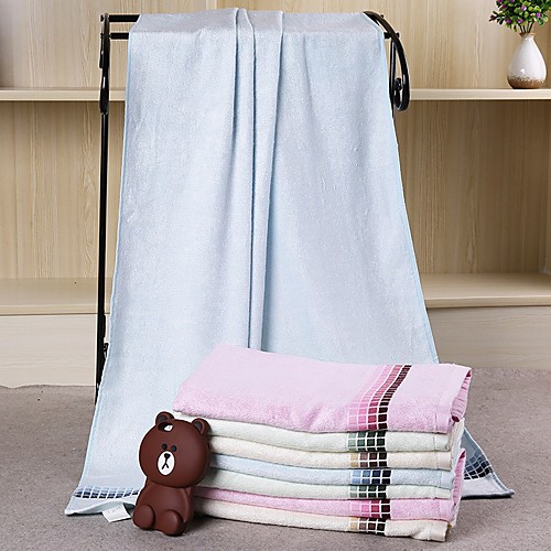 

Superior Quality Bath Towel, Striped / Plaid / Check / Fashion 100% Bamboo Fiber Bathroom 1 pcs