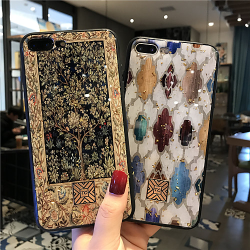 

Phone Case For Apple Back Cover iPhone 12 Pro Max 11 SE 2020 X XR XS Max 8 7 6 Shockproof Single Sided Tile Glitter Shine TPU