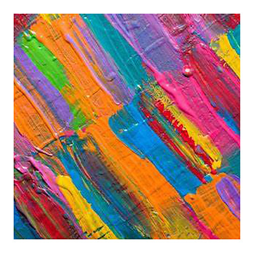 

Oil Painting Hand Painted Square Abstract Modern Stretched Canvas
