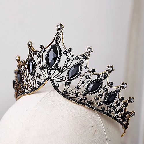 

Retro Vintage Baroque Alloy Tiaras with Rhinestone 1 PC Special Occasion / Party / Evening Headpiece